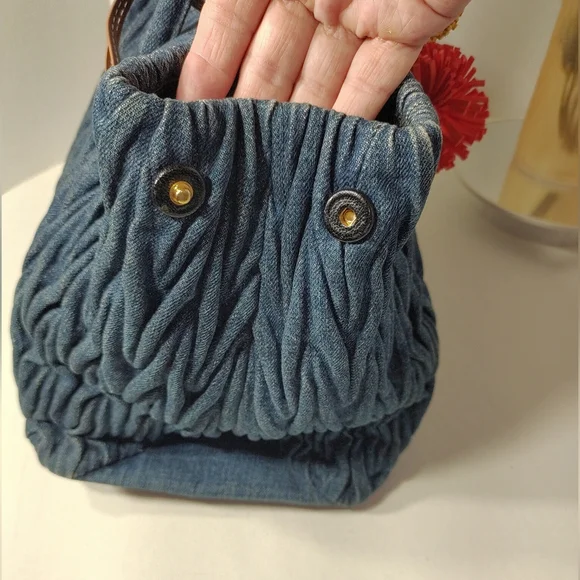 💙MIU MIU Denim Matelasse Bag Bundle - Picture 5 of 11